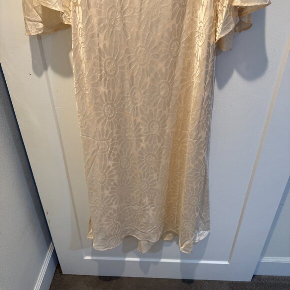 Show Me Your Mumu Sarah Dress in Cream Daisy Burnout - Picture 12 of 13